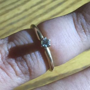 14k diamond engagement ring